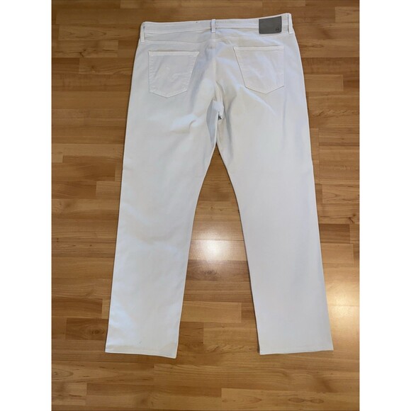 AG The Graduate Preppy Sueded Tailored Leg Men's 40x32 Natural Ivory Pants - Picture 14 of 15
